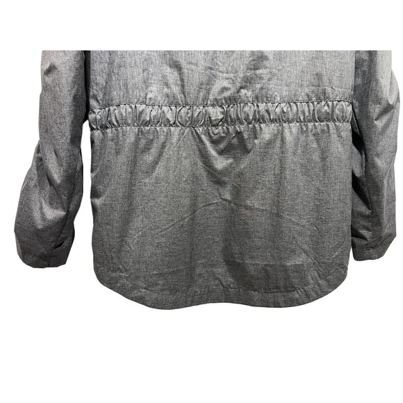 Fabletics Wmns Size Small Gray 1/2 Zip Water Resistant Windbreaker Hooded Jacket - Picture 7 of 11